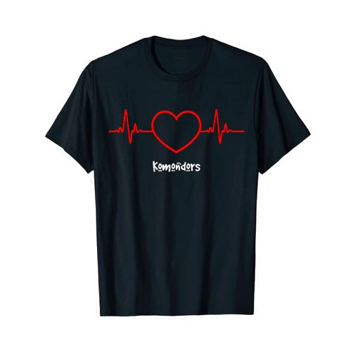 Super Cute Monograms, Initials, and Letter Gifts Komondor Heartbeat Love My Dog Design T-Shirt