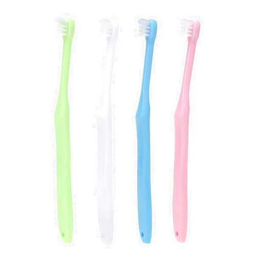 Ceonam 4 Pieces Tuft Toothbrush Tiny Small Head End Tuft Toothbrush, Orthodontic Soft Trim Wisdom Toothbrush Single Compact Interdental Interspace Brush (Single)