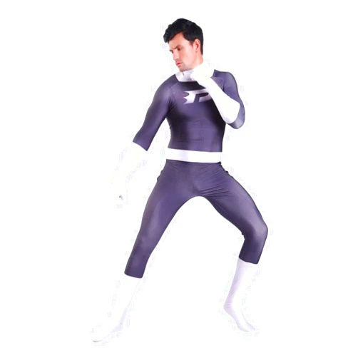 Gesikai Danny Phantom Cosplay Costume 3D Print Spandex Zentai Suit SuperHero Bodysuit Halloween Costume for Adults Kids