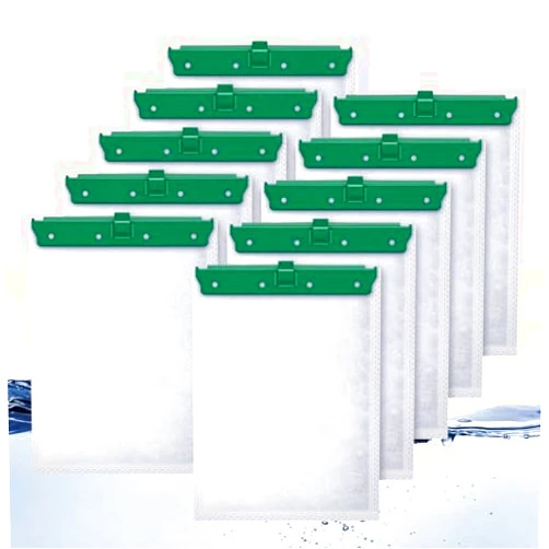 Esctabalt 10 Count Medium Filter Cartridges Compatible with Whisper Bio Bag Filters, Large Aquarium Filter Cartridge for Whisper 10i/IQ10/PF10 and Repto Filter 90 GPH