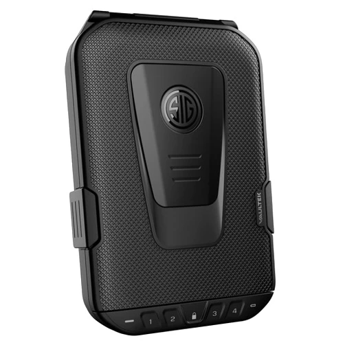VAULTEK SIG SAUER Edition LifePod Secure Waterproof Travel Case Rugged Electronic Lock Box Travel Organizer Portable Handgun Case with Backlit Keypad