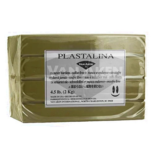 Van Aken Plastalina Non-Hardening Modeling Clay 4.5 Lb. Sculpture Gray