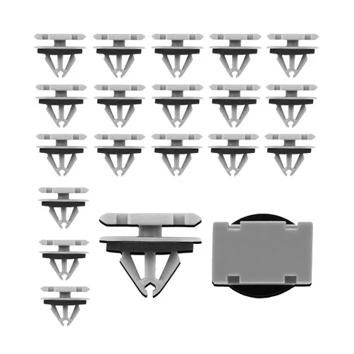 zipelo 20 PCS Rocker Moulding Clips, Car Fender Exterior Trim Clips, Replacement OEM Number: 68172491AA 68271803AA 68395627AA 11571175, 12mm Auto Rocker Flare Moulding Clips, Car Accessories
