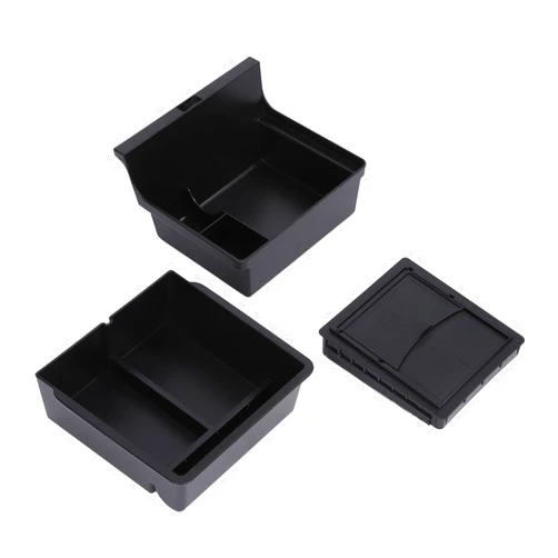 XinWu 3pcs Storage Trays, Compatible with Tesla Model 3 2024 Center Console Front and Rear Storage Compartments