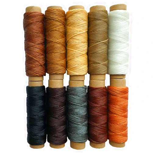 Vanboon 10 Colors 150D Leather Waxed Thread Sewing Stitching String Cord for Leather Craft DIY Projects – 150D, 0.8mm Diameter, 330 Yards