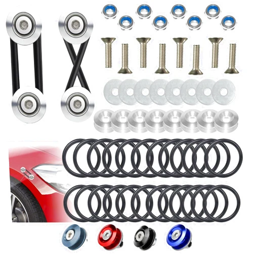 BFXM Universal Car Bumper Quick Release Clips Fasteners Kit, Front and Rear Bumper Fasteners, Ultimate Fastening Solution for Quick Bumper Release.