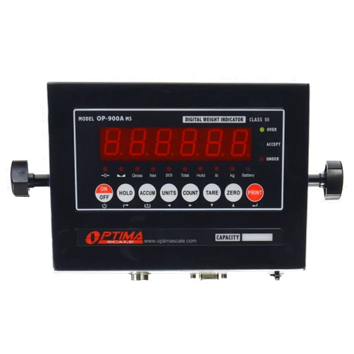 Optima Scales OP-900A-01 NTEP (CC # 09-070A1) Digital Weighing Indicator, IP65, LED, Mild Steel