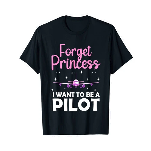 Pilot Gifts Aviation Stuff & Airplane Accessories Funny Pilot Design For Women Girl Aviation Airplane Pilot T-Shirt