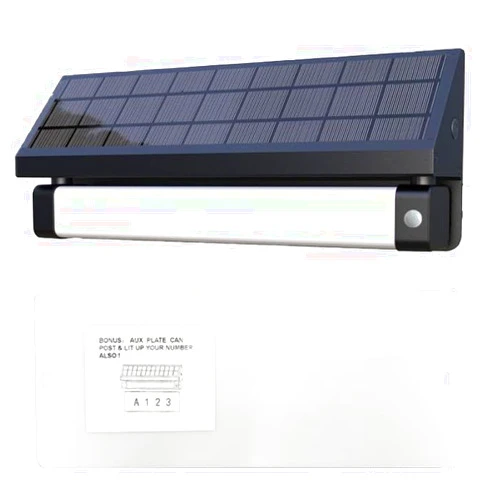 ELEDing Solar Powered LED Flood Light, Aluminum Smart Sensing Color Selectable with Dusk to Dawn Illumination