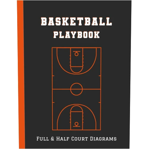 From young to wise Basketball Playbook: 100 Pages of Blank Full & Half Court Diagrams with Notes section, Organizer Notebook for Coaches, for Drawing Up Plays, Drills and Strategies