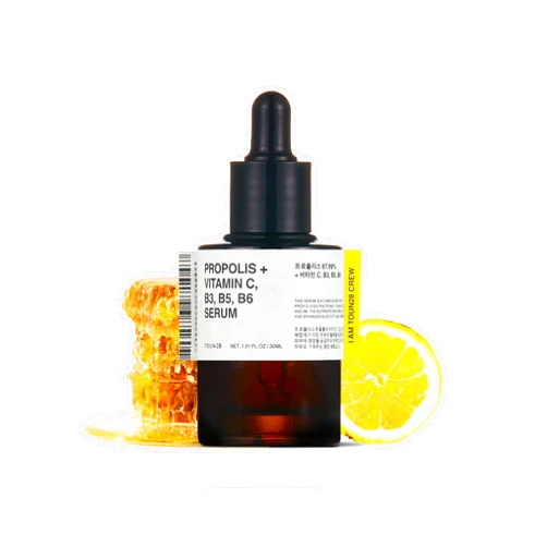 TOUN28 Propolis Vitamin C B3 B5 B6 Serum 1.01 fl.oz / 30ml | Nutrient Face Serum for Dry and Tired Skin | With Propolis Extract and Pure Vitamin C | Allergen-free and Cruelty-free