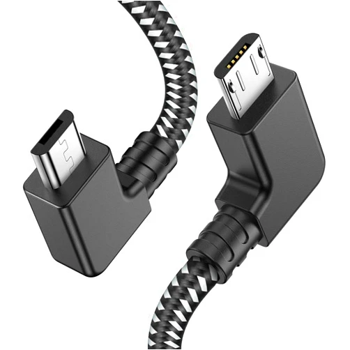 Wondrux Compatible 1FT 90 Degree Micro USB to Type C Phone Tablet OTG Data Cable Right Angle Connector Wire Cord DJI Spark, Mavic Pro, Platinum, Air, 2 Pro, Zoom Remote Controller Accessories (1 Pack)