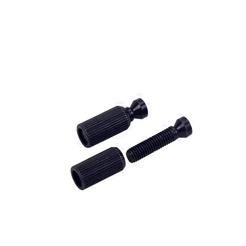 Alnicov 2 PCS 8mm Tremolo Anchor Stud，Adjustable Electric Guitar Replacement Tremolo Bridge Studs Anchors Black