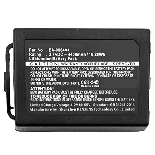 Synergy Digital Barcode Scanner Battery, Works with CipherLAB BCP60ACC00106 Barcode Scanner, (Li-ion, 3.7V, 4400mAh), Compatible with CipherLAB BA-0064A4, BCP60ACC00002, BCP60ACC00106 Battery