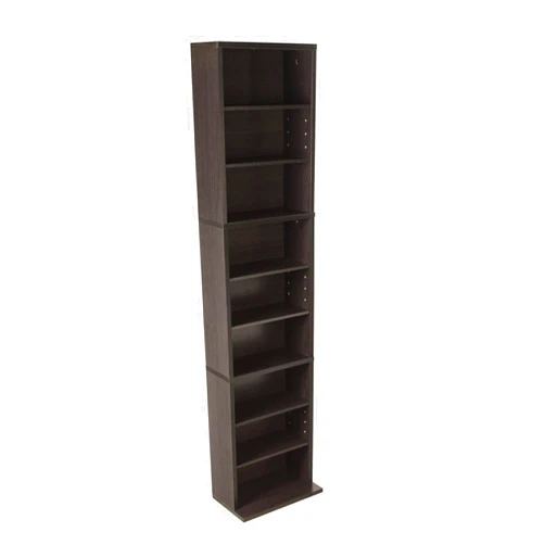 Atlantic Summit Media Storage Cabinet – Protects & Organizes Prized Music, Movie, Video Games or Memorabilia Collections, PN 74735727 in Espresso