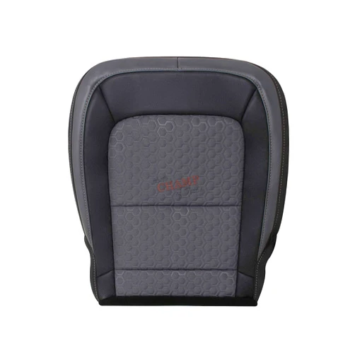 Auto Champ Of Texas Compatible with 2015-2022 Chevy Colorado LS LT ZR2 Driver Side Bottom Cloth Seat Cover, Gray (2-Tone Jet Black & Dark Gray, Driver)