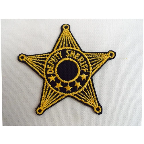 Generic Deputy Sheriff Star Embroidered Iron-on Patch