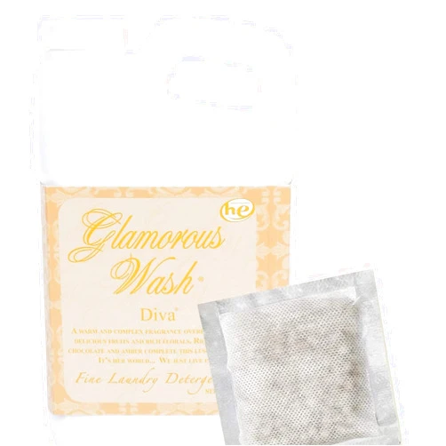 Tyler Candle Glamorous Wash Diva (128 OZ) Laundry Detergent/with Glamorous Sachet Single Pouch L