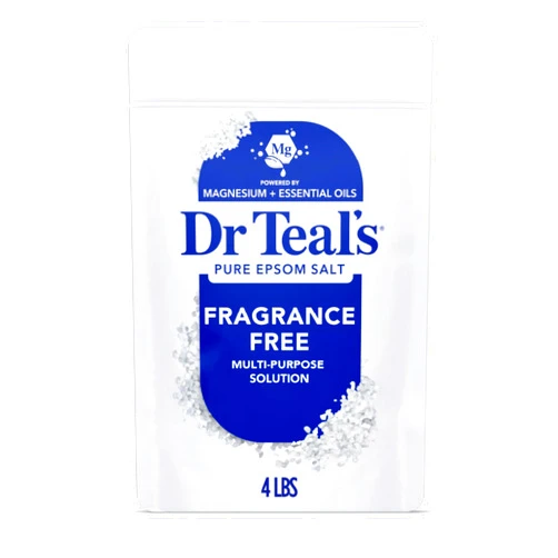 Dr Teal's Epsom Salt Magnesium Soak, Fragrance Free, 4 lbs