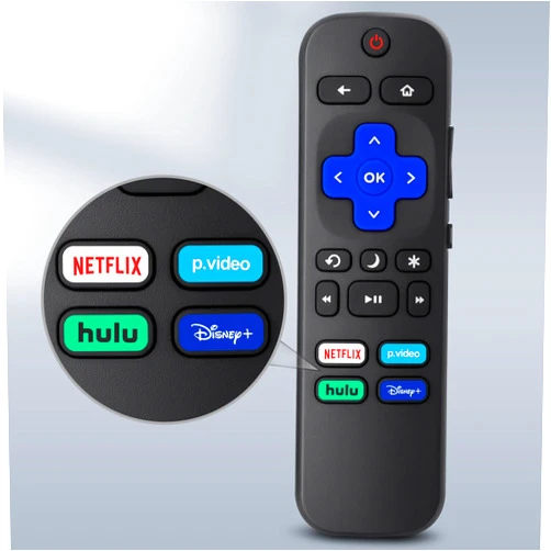 for Roku TV Remote Replacement, Compatible for TCL Roku/Hisense Roku/Onn Roku/Sharp Roku/Philips Roku Smart TVs (Not for Roku Stick, Box, Premiere and Players)