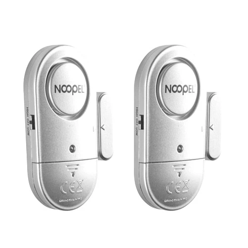 Noopel Door Window Alarm 2 Pack, New Version with Two Volume Levels,NOOPEL Burglar Intruder Entry Alarm for Kids Toddlers Indoor Personal Safety