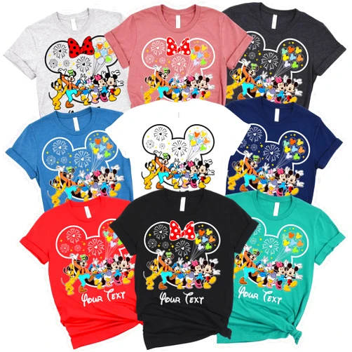 PuffinCraft Custom Magical Family Vacation Matching Shirts, Personalized Mouse Ear Magic Kingdom Trip Outfit, Birthday Tee for Groups