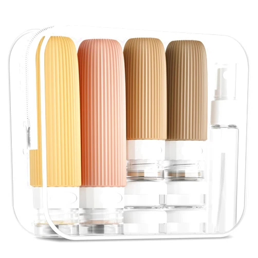 Mrsdry 16 Pack Travel Bottles Set, TSA Approved Leak Proof Silicone Squeezable Containers for Toiletries, Refillable Travel Accessories for Conditioner, Shampoo, Lotion & Body Wash Accessories
