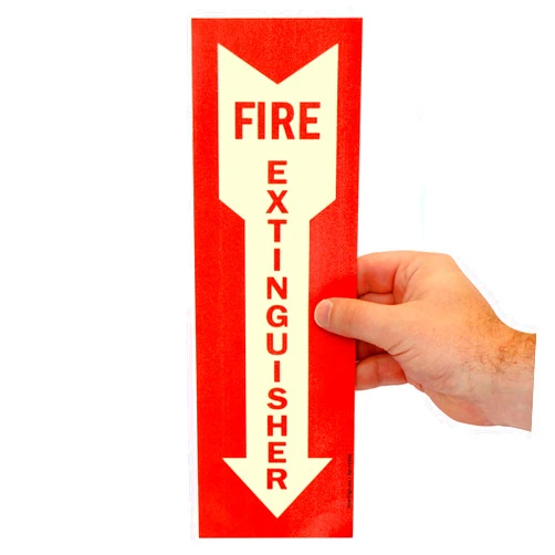 SmartSign “Fire Extinguisher” Label with Downward Arrow | 4