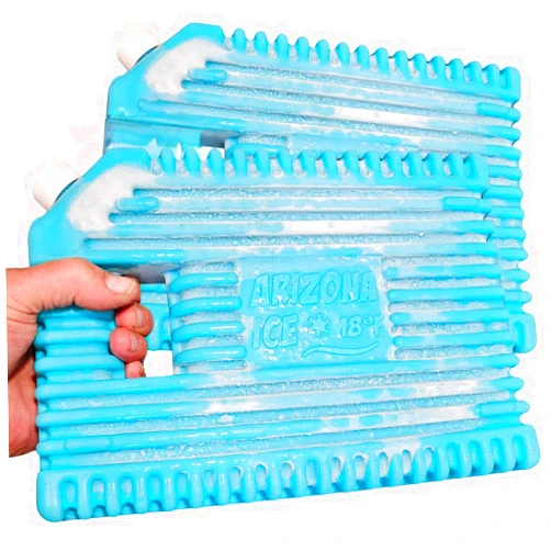 GoCJ Arizona Ice Industrial Ice Packs | Replaces 10lbs of Ice |18°F (-8°C) | Deepest Grooves | May Freeze Drinks | USA Company | 12