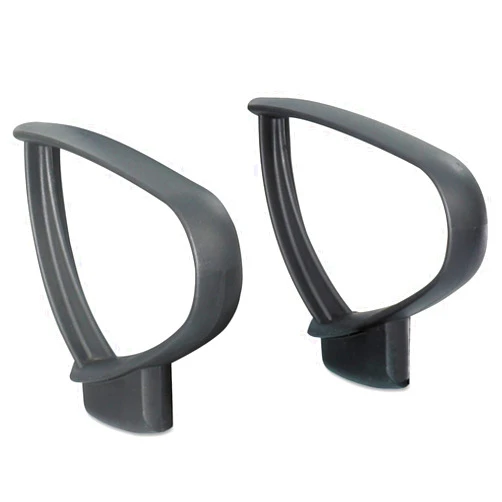 Safco Loop Arms Set for use with Vue Mesh Extended-Height (Chair Sold Separately), Black (3396BL)
