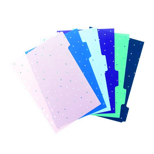 Filofax Organizer Accessory, A5 Size, Garden Collection, Dividers with Tabs, Set of Six (B132740)