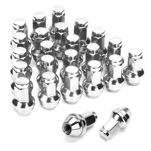Dynofit 14x2 OEM Lug Nuts for F150 2000-2014, One-piece Factory Steel Tuner Nuts Compatible With Ford Expedition Navigator 03-14, Stock Wheel Nuts Replace OE#BD142978 4L3Z1012A (Work on 14mm-2.0 Stud)