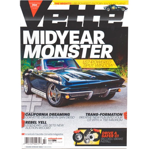Don Kalina,Scott Ross,Tom O'Brien,Tommy Lee Byrd,Camren Massengale,Jay Heath,Jerry Heasley,John Machaquiero Vette Magazine July 2014