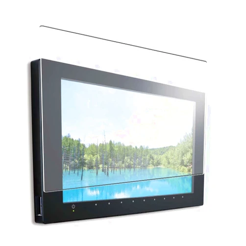 Puccy Tempered Glass Screen Protector Film, compatible with NORITZ YTVD-1601W-RC 16