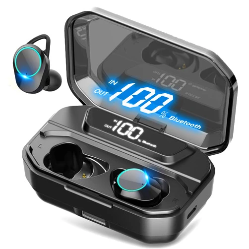 Xmythorig [Xmythorig Ultimate] True Wireless Earbuds Bluetooth 5.0 Headphones, IPX7 Waterproof Earphones for Sports, 160H Playtime w/ 3300mAh Charging Case, 3D Stereo Audio Touch Control in-Ear Headset w/Mic