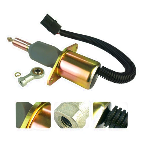 KEYOPO Shutdown Shutoff Solenoid 24V 3930234 SA-4335-24 3928161 3930234 3964624 6743-81-9140 6743819140 for Cummins 6CT 8.3 Komatsu PC360-7 Case 8940