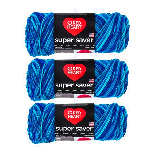 Red Heart E300-3944 Red Heart Super Saver Yarn - Macaw