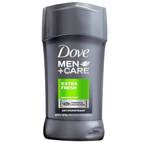 Dove Men+Care Antiperspirant Deodorant Stick, Extra Fresh 2.7 oz, Pack of 2
