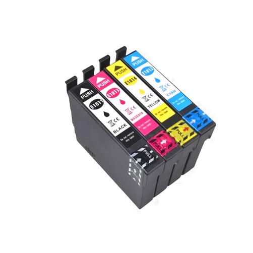 HryJRAW Compatible with Ink Cartridge T1811 18XL XP Series XP30 XP202 XP205 XP302 XP305 XP402 XP405 XP225 XP322 XP325 XP422 XP425(18XL 4INK)