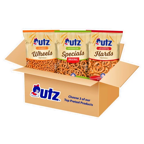 Utz Custom Pretzel 3 Bag Bundle (12 oz-16 oz Pretzels)