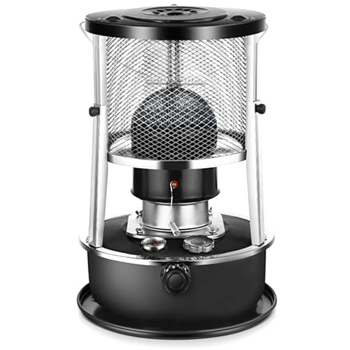 LINWIN 2 in 1 Kerosene Heater & Stove, Non-Electric Indoor Heater, 9000 BTU, Portable Kerosene Radiant Heater for Camping, Hunting, Cooking, Home, Garage, and Emergency Preparedness - Black