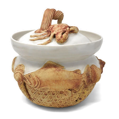 Charlestowne Porcelaine Charlestown Porcelaine Sea Creatures 2-Quart Lidded Casserole