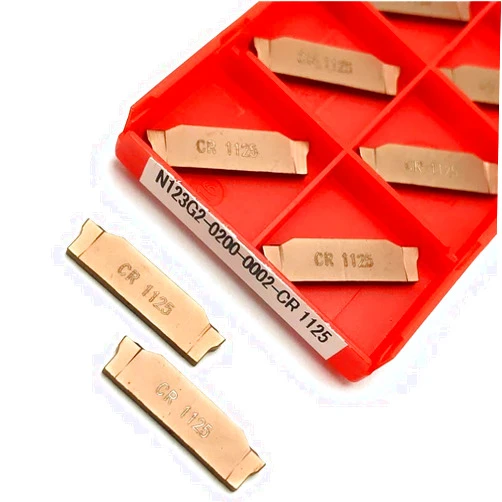 SPCCGG 10 Pcs High Quality Metal N123G2 0200 002 TF4225 CR1125 Cemented Carbide CNC Lathe Cutting Blade N 123G2(N123G2 0200 TF4225)