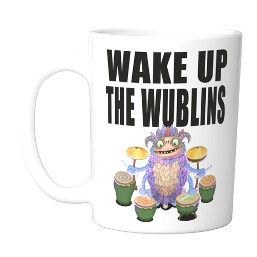 My Singing Monsters-Wake Up The Wublins-Dwumrohl T-shirt Ceramic Mug, White