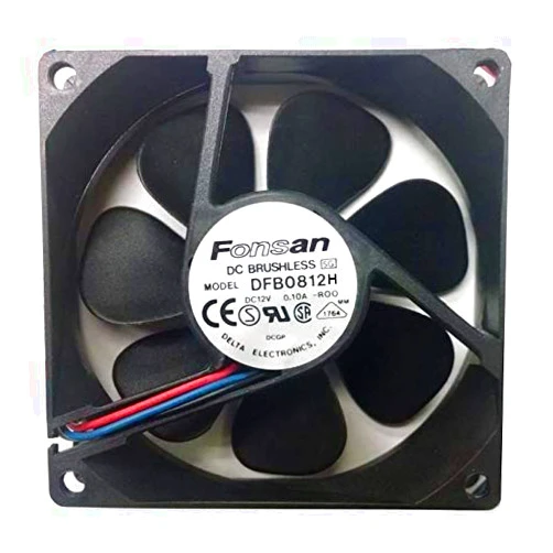 Apple Barrel Fonsan Delta 80x80x25mm High Speed 12 Volt DC Fan-DFB0812H