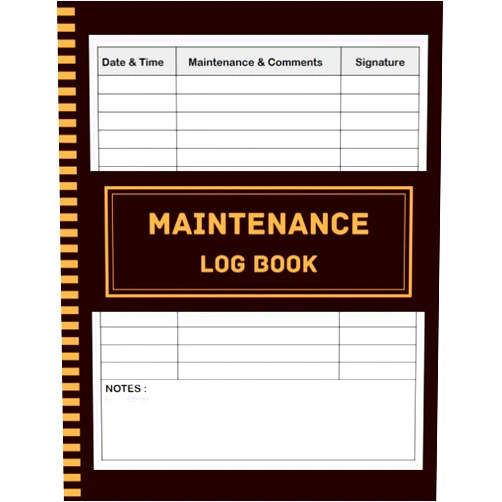 OUTMAZIIRT. Maintenance Log Book: Equipment Maintenance Log Book / Repairs And Maintenance Record Book