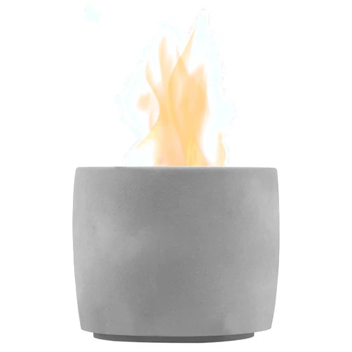 Radiate Portable Indoor Campfire - 90 Minutes of Burn Time - 5x4” Reusable Smooth Fire Pit for Rainy Days - Clean Burning - Smokeless Fire Pit - Smore Maker - Grey Tabletop Fire Pit Indoor