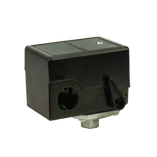 Hubbell Pressure switch for air compressor made by Furnas / Hubbell 69JF9LY 140-175 single port w/ unloader & on/off lever