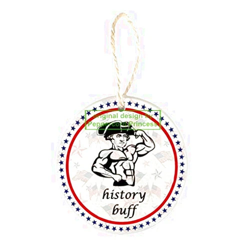 Peppercorn Princess Gift for History Buff Ornament History Teacher Historian Original Handmade Design