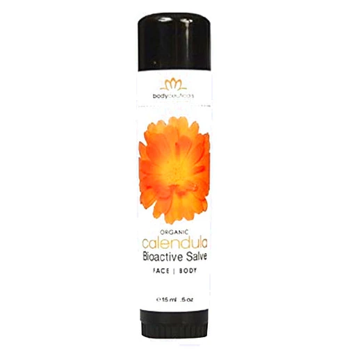 Bodyceuticals Bioactive Calendula Salve Stick with Beeswax Antioxidant-Rich Multi-Purpose Skin Soothing Balm - All Ages & Skin Types - Non-GMO, Vegetarian, Wheat-Gluten-& Soy-Free - .5oz